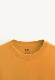 Revolution Printed Mustard Oversized T-Shirt By Offmint