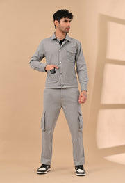 Grey Overshirt Co-ords