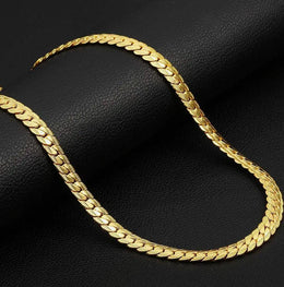 LuxeGlow Gold-Plated Cuban Chain Unisex