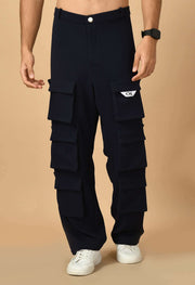 twelve pockets black Men's Cargo By Offmint