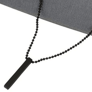Black Silver-Plated Pendant For Men By Offmint
