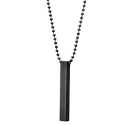 Black Silver-Plated Pendant For Men By Offmint
