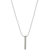 Square Silver-Plated Pendant For Men By Offmint