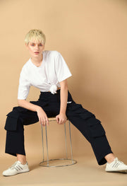 12 pocket black cargo