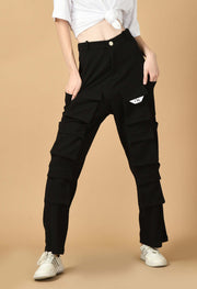 12 pocket black color cargo by offmint