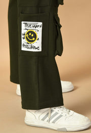 12 pocket olive green color women's cargo 