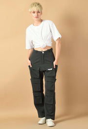 12 pocket valentino cargo grey color by offmint