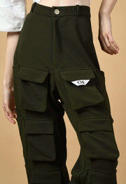 12 pocket women's valentino cargo olive green color 