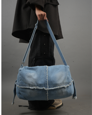 Washed Denim Duffle Bag