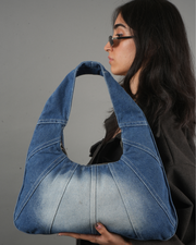 Eclipse Denim Hobo Bag
