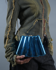 Azure Prism – The Sculpted Elegance Bag