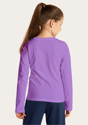 Rainbow Printed Lavender Full Sleeves Kids T-shirt By Offmint