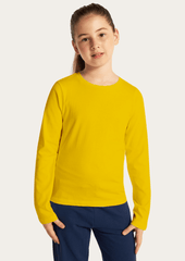 Yellow Full Sleeves Kids T-shirt By Offmint
