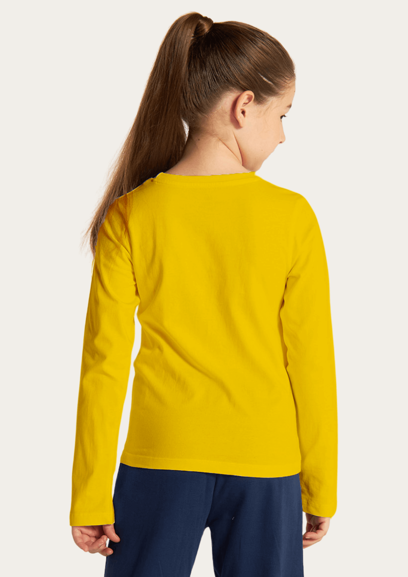 Yellow Full Sleeves Kids T-shirt By Offmint
