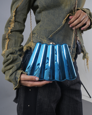 Azure Prism – The Sculpted Elegance Bag