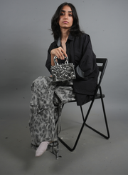 Crushed Chrome Handbag