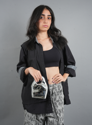 Liquid Chrome Shoulder Bag