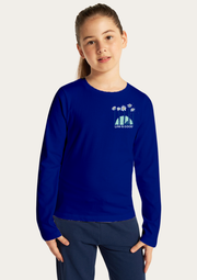 Life Is Good Printed Royal Blue Full Sleeves Kids T-shirt By Offmint