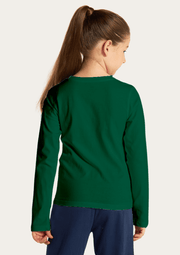 Smart Avacado Printed Bottle Green Full Sleeves Kids T-shirt By offmint