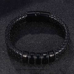 Black wraparound classy Bracelet For Men By Offmint