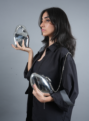 Liquid Chrome Shoulder Bag