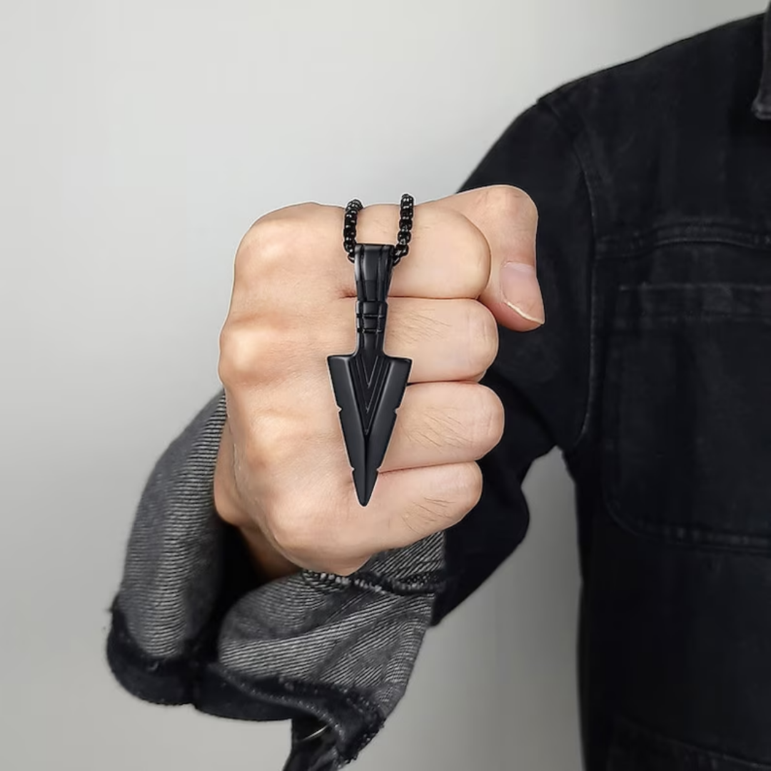 Black Arrow Pendant  For Men By Offmint