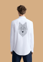 Abstract Fox Printed Shirt By Offmint