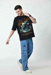 Lost Soul Black Oversize T-shirt By Offmint