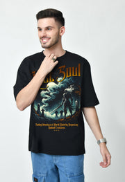 Lost Soul Black Oversize T-shirt By Offmint