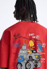 Don't Give Up Printed Oversized t-shirt by offmint