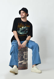 Lost Soul Black Oversize T-shirt By Offmint