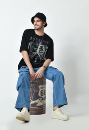 Ruthless Black Oversized T-shirt