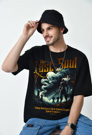 Lost Soul Black Oversize T-shirt By Offmint