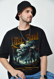 Lost Soul Black Oversize T-shirt By Offmint