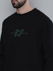 Stay Alive Print Black Co-ords By Offmint