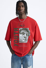 Youth Printed Oversized T-Shirt By Offmint