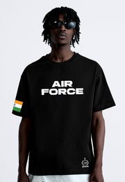Air Force Black Oversized T-shirt By Offmint