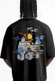 Don't Give Up Printed Oversized T-shirt By Offmint