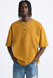 Mustard Oversized  T-shirt By Offmint