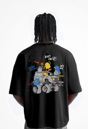 Don't Give Up Printed Oversized T-shirt By Offmint