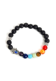 7 Chakra Evil Eye Beaded Bracelet For Men By Offmint
