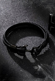 Black Wraparound Bracelet For Men By Offmint