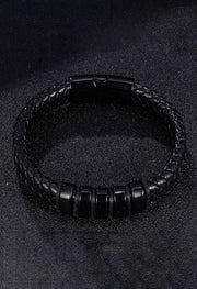 Black wraparound classy Bracelet For Men By Offmint