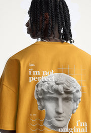 I Am Not Perfect Printed Oversized T-Shirt By Offmint