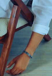 Natural Chakra Energy Stone Adjustable Chain Bracelet For Men By Offmint