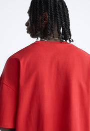 Red  Oversized  T-shirt By Offmint
