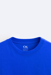 Blue  Oversized  T-shirt By Offmint