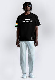 Air Force Black Oversized T-shirt By Offmint