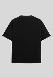 Bomber Man Printed Black Oversized T-Shirt By Offmint