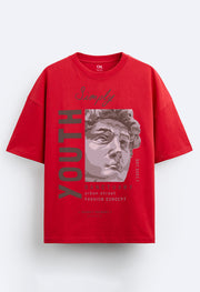 Youth Printed Oversized T-Shirt By Offmint